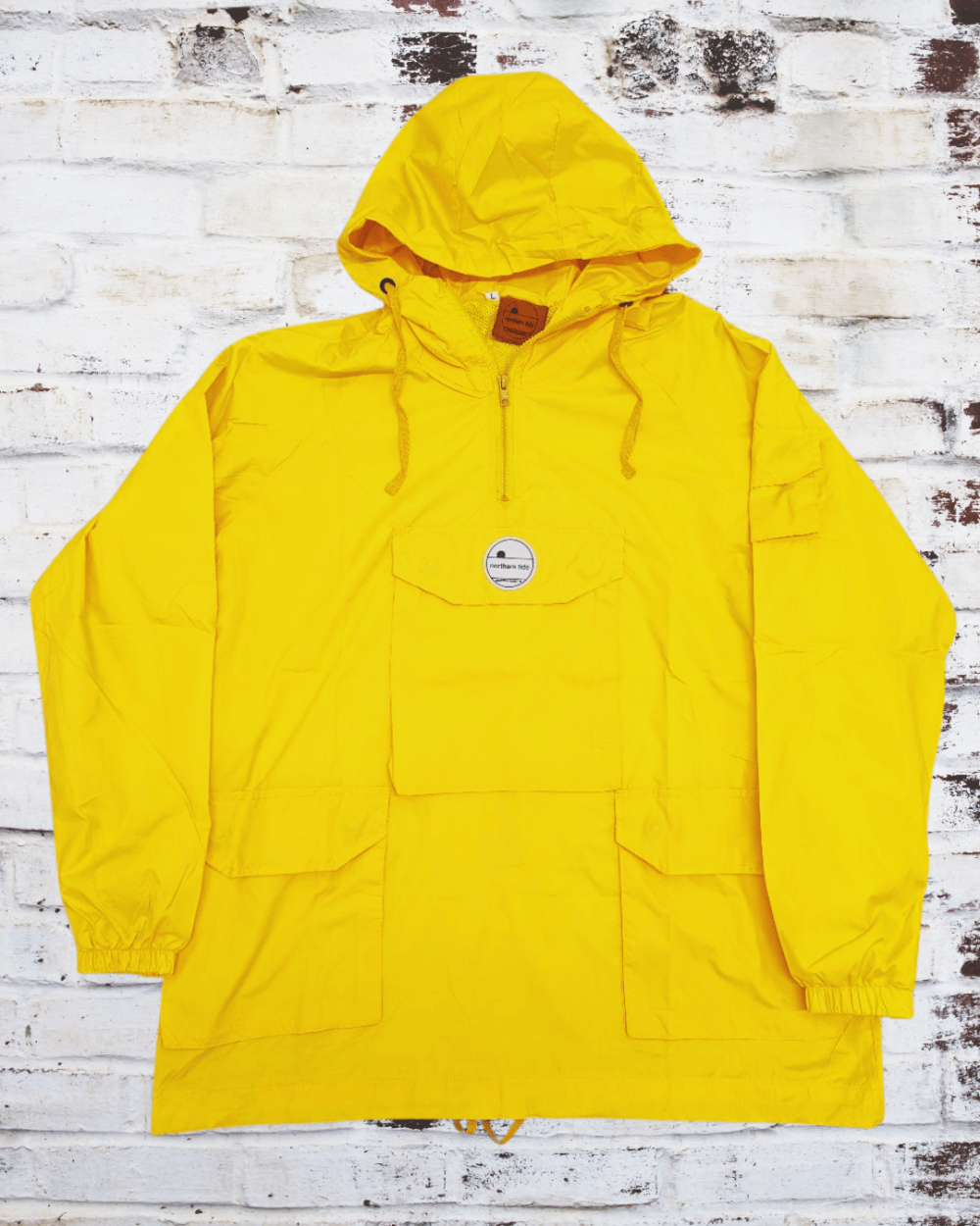 dempsey 1/4 zip smock - bright yellow