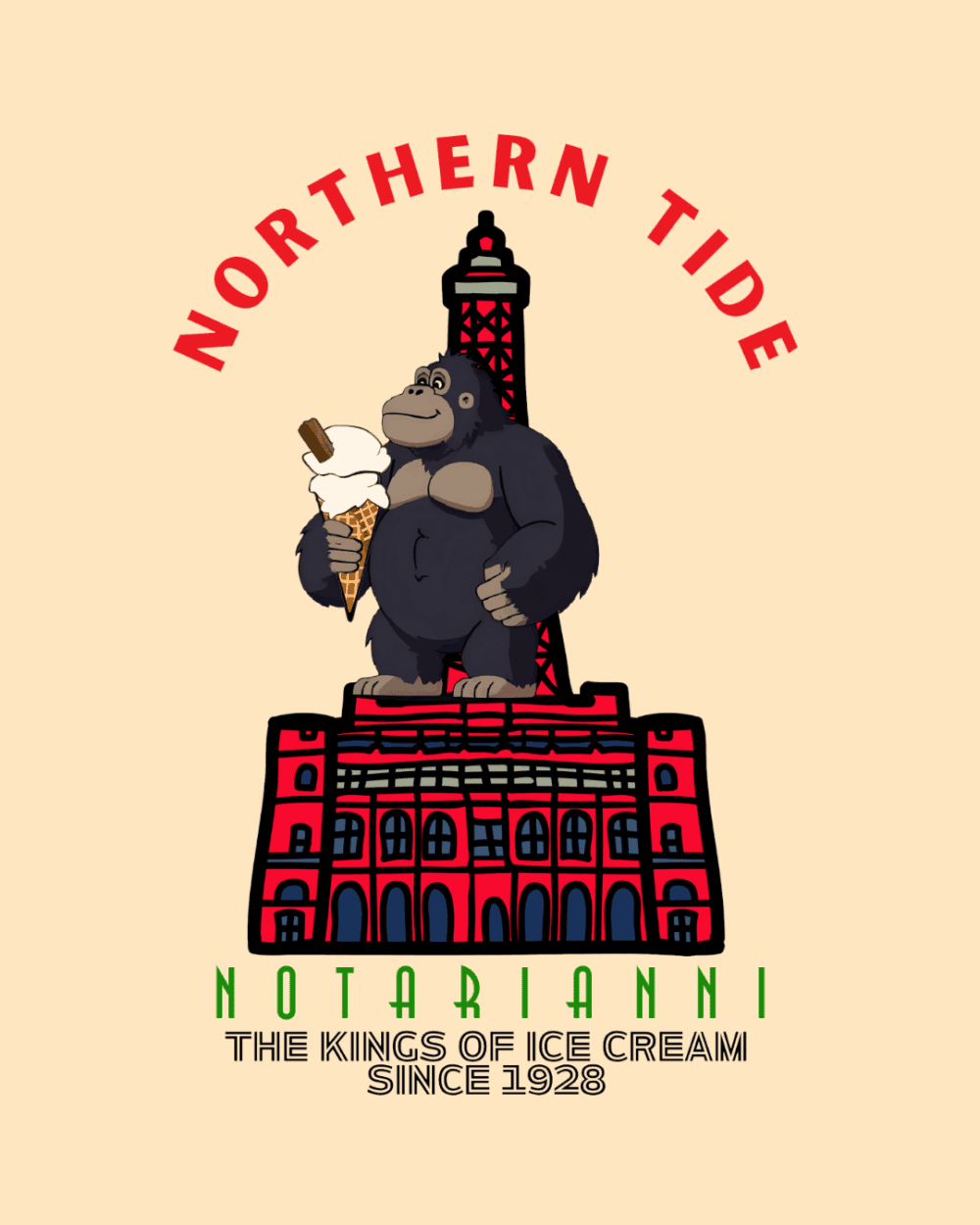 northern tide - 2 Kings T-shirt - Vanilla