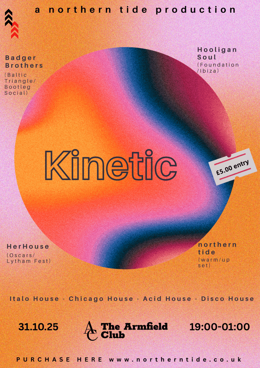 northern tide - Kinetic House Night Ticket