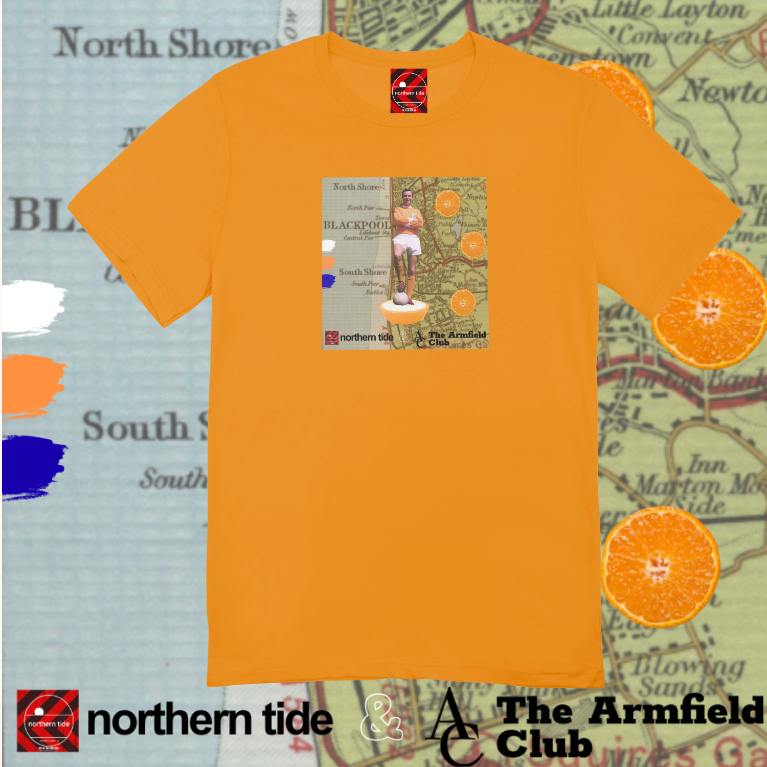 northern tide - The Armfield Club T-shirt - Tangerine