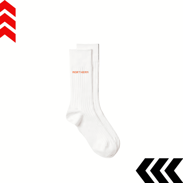 Northern Socks - White/Orange